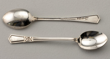 South African Sterling Silver Coffee Spoons (Set of 6) - Norman Watson, Durban, Dick King